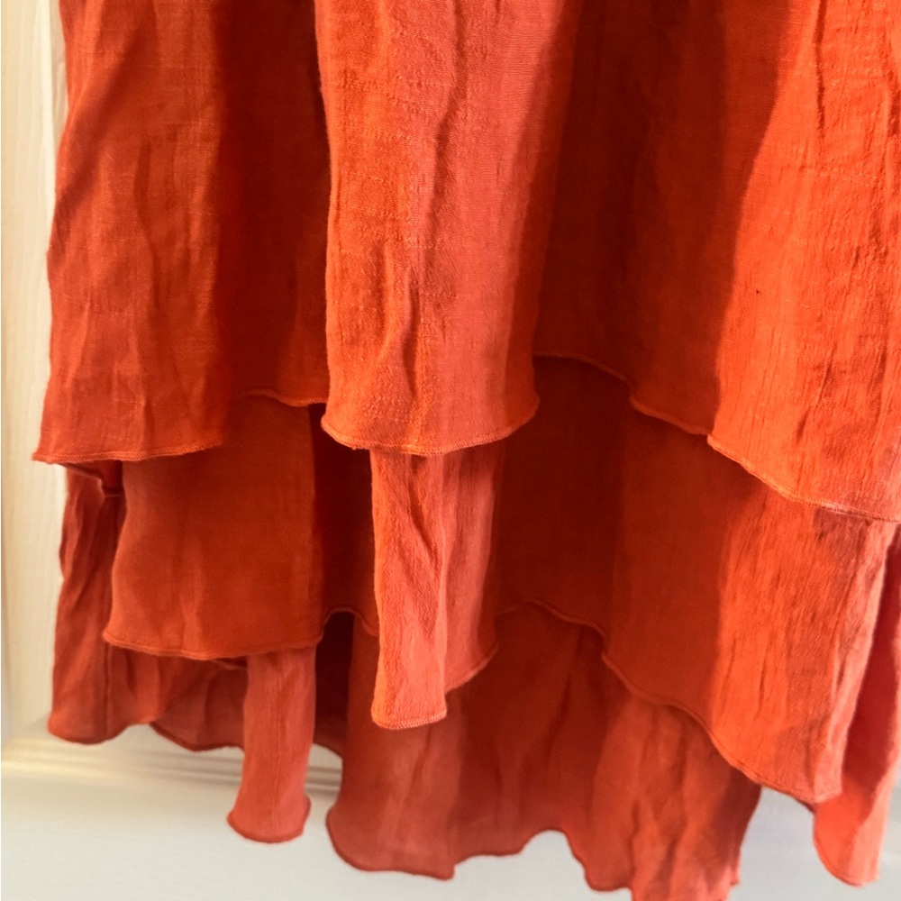Avenue Vibrant Orange Halter Dress - Picture 3 of 6